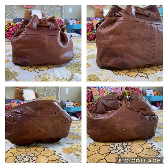 FRYE Brooke Studded Crossbody Drawstring Bag - Picture 13 of 14